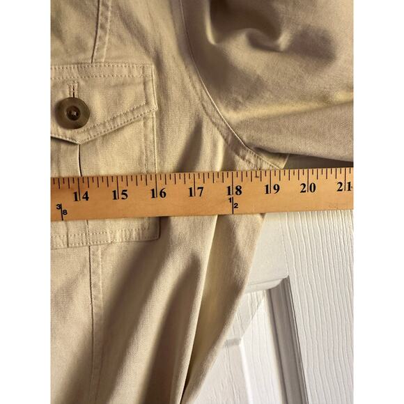 Talbots W’s Utility Military Safari Style Stretch Cotton Trench Jacket Size 10 - Picture 5 of 6